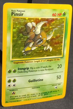 Pokemon Pinsir Jungle Holo Rare Card 9/64 60 Error Jungle No symbol LP - Image 4