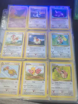 pokemon cards lot vintage bulk 250 Cards. Base Set, Fossil, Jungle, Neo Genesis. - Image 4
