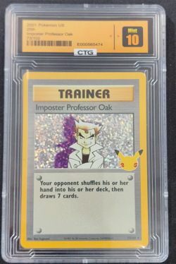 Pokemon English Card TCG Imposter Professor Oak 73/102 Base Set Non-Holo Trainer - Image 1