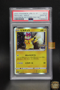 PSA 10 Pokemon Card Pikachu 272/S-P Promo Pokemon GO Card File Set Promo JPN - Image 1