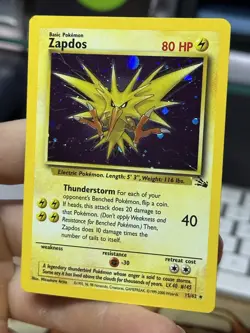 Zapdos 15/62 Fossil 1999 Japanese Holo Rare Vintage Pokemon Card Lot WOTC - Image 4
