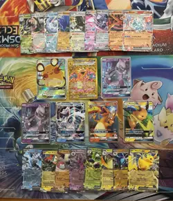 Pokemon Card Lot Full Art Alt Art Fire Charizard Pikachu Mewtwo - Image 1