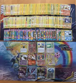 Vintage & Modern Pokemon Card Lot Holo Etc MP-Damaged Ancient Mew Reshiram 630+ - Image 1