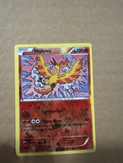 Moltres 9/124 Reverse Holo Pokemon Card Fates Collide 2016 - Image 1