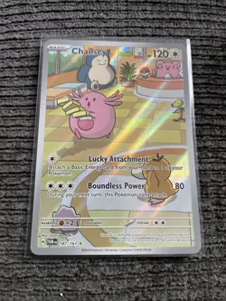 Chansey 187/167 Twilight Masquerade Illustration Rare IR Pokemon Card - Image 1