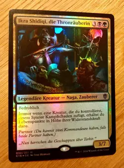 Mtg Magic: FOIL Ikra Shidiqi, die Thronrauberin / the Usurper, DEUTSCH Commander - Image 1