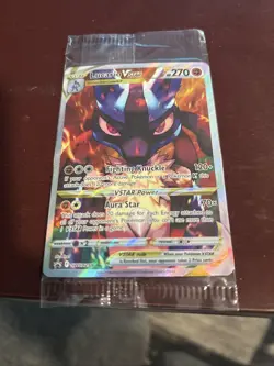 Pokemon TCG Lucario VSTAR SWSH291 Crown Zenith ETB Black Star Promo (SEALED) - Image 1