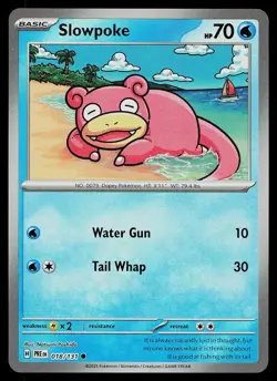 Pokemon Card - Slowpoke Prismatic Evolutions Master Ball Holo 018/131 Common - Image 1