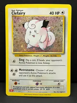 Clefairy 013/034 Holo Classic Collection Trading Card Game Classic Pokemon NM - Image 1