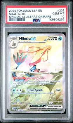 2024 Pokemon SSP EN-Surging Sparks Milotic EX SIR PSA 10 #237 - Image 1