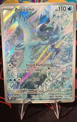 Pokemon Articuno SV09 Journey Together Illustration Rare Holo 161/159 HP110 - Image 1