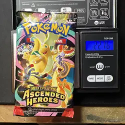 Heavy- 22.76g -22.71g Pokemon Sleeved Booster Pack Lot (5 total) - Image 1