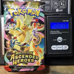 Heavy- 22.76g -22.71g Pokemon Sleeved Booster Pack Lot (5 total) - Image 2