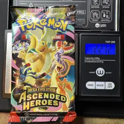 Heavy- 22.76g -22.71g Pokemon Sleeved Booster Pack Lot (5 total) - Image 4