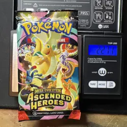 Heavy- 22.76g -22.71g Pokemon Sleeved Booster Pack Lot (5 total) - Image 5