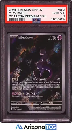 Pokemon 2023 Mewtwo 052 Black Star Promo 151 Ultra Premium Collection PSA 10 - Image 1