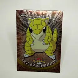 2000 Topps Chrome Pokemon: Sandshrew #27 Trading Card +++ - Image 1