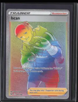 2022 Pokemon Sword & Shield Lost Origin Iscan #207/196 Rainbow Rare - Image 1