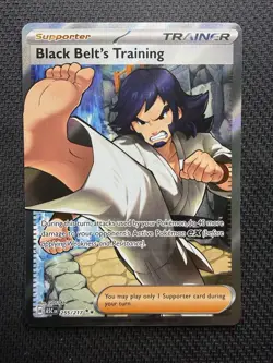 Pokemon Black Belt's Training 255/217 ASC Trainer-Supporter Holo Rare Full Art - Image 1