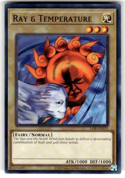 Yugioh! Ray & Temperature - LOB-EN035 - Common - Unlimited 25th Anniversary Edit - Image 1