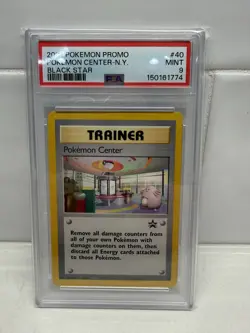 Pokemon Center-N.Y. Pokemon Promo Black Star 40 NM PSA MINT 9 - Image 1