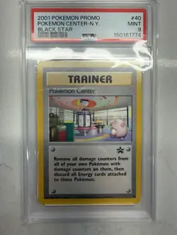 Pokemon Center-N.Y. Pokemon Promo Black Star 40 NM PSA MINT 9 - Image 3