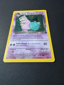Pokemon TCG Dark Slowbro 12/82 Team Rocket Holo Rare Vintage Unlimited MINT 💎 - Image 2