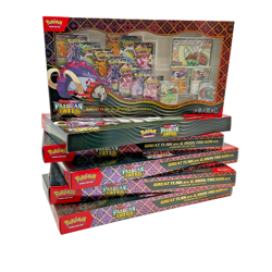 Lot (6) Pokemon Paldean Fates Great Tusk & Iron Treads ex Premium Collection Box - Image 1