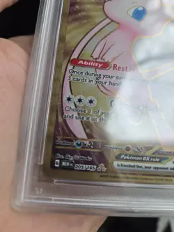 PSA 8 Gold Metal Mew Ex 205/165 Pokemon 151 Ultra Premium Collection Promo PSA 8 - Image 3