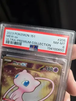 PSA 8 Gold Metal Mew Ex 205/165 Pokemon 151 Ultra Premium Collection Promo PSA 8 - Image 4