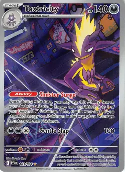 Toxtricity 103/094 Illustration Rare Phantasmal Flames Pokemon Near Mint - Image 1