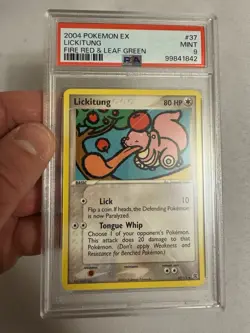 2004 Pokemon - Lickitung Non Holo - EX Fire Red & Leaf Green 37/112 PSA 9 MINT! - Image 3