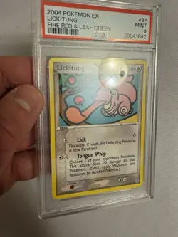 2004 Pokemon - Lickitung Non Holo - EX Fire Red & Leaf Green 37/112 PSA 9 MINT! - Image 4