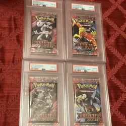 Pokemon Graded PSA 10 Destined Rivals Foil Pack ART SET OF FOUR - Image 1