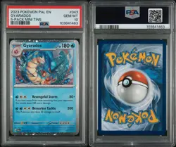 PSA 10 Gyarados 2023 Pokemon Paldea Evolved 5-Pack Mini Tins #043 Costco - Image 1