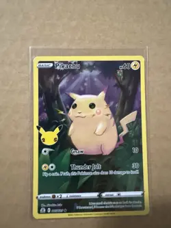 2021 Pokemon SWSH Celebrations Pikachu Holo #005/025 Ylw - Image 2