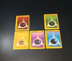 Pokemon TCG Vintage Expedition Base Set Energy Lightning Water Psychic 164/165 - Image 1