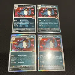 4x Team Rocket's Honchkrow 127/217 Ascended Heroes Holo Pokemon Playset - Image 1