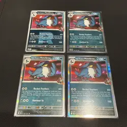 4x Team Rocket's Honchkrow 127/217 Ascended Heroes Holo Pokemon Playset - Image 2