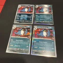 4x Team Rocket's Honchkrow 127/217 Ascended Heroes Holo Pokemon Playset - Image 3