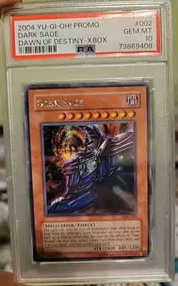 Yu-Gi-Oh! Dark Sage Dawn of Destiny XBOX Prismatic Secret Promo DOD-002 PSA 10 - Image 1
