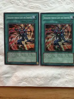 YUGIOH DEDICATION THROUGH LIGHT AND DARKNESS IOC-095 HOLO SET OF 2 1ST EDIT. - Image 2