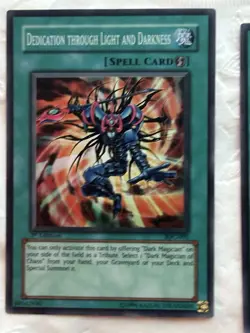YUGIOH DEDICATION THROUGH LIGHT AND DARKNESS IOC-095 HOLO SET OF 2 1ST EDIT. - Image 4