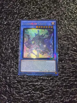 Yugioh! Illusion of Chaos RA02-EN020 Prismatic Collector's Rare 1st Edition NM - Image 1