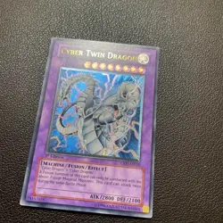 YuGiOh Cyber Twin Dragon CRV-AE035 1st ED Ultimate Rare Asia English Vintage - Image 4