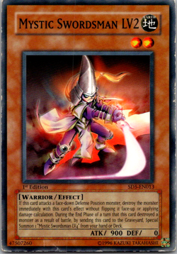 Yu-Gi-Oh! Mystic Swordsman LV2 SD5-EN013 1st Edition Common Warrior's Triumph - Image 1