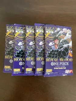 One Piece Royal Blood OP-10 Five 5 Booster Packs Lot English B - Image 1