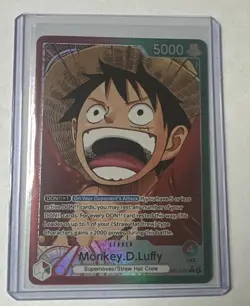 One Piece Monkey.D Luff OP13-001 Carrying on His Will Foil Rare EN Leader AltArt - Image 1