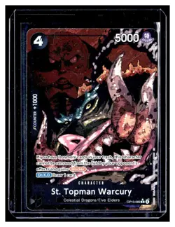 One Piece St. Topman Warcury OP13-089 (Alternate Art) Elder English Foil Card - Image 1