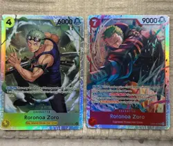 2x One Piece Zoro SR op15-113 and eb04-007 Near Mint - Image 1